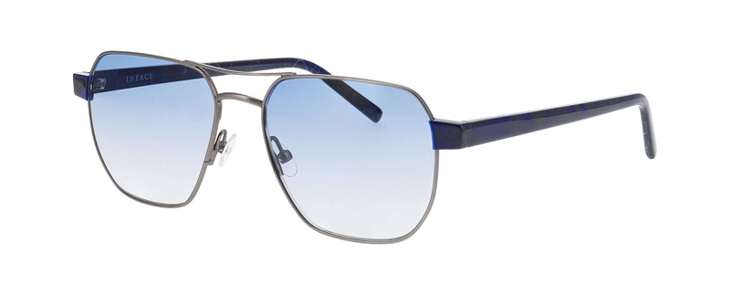 Inface DANG Brillestel (Form: Firkantet - Farve: Blå)