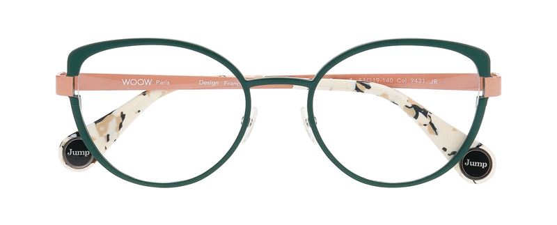 WooW JUMP JUMP 1 Brillestel (Form: Cat Eye - Farve: Grøn)