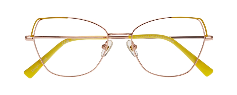 WilliamMorris 50324 Brillestel (Form: Firkantet - Farve: Gul)
