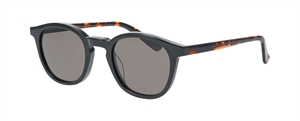 Nifties NI9880 Solbrille (Form: Panto - Farve: Sort)