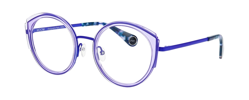 WooW FAIR PLAY 1 Brillestel (Form: Rund - Farve: Lilla)