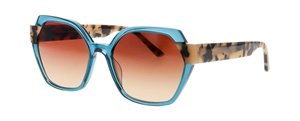 ProDesign SOL 1 S Solbrille (Form: Firkantet - Farve: Blå)