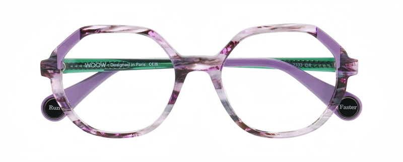 WooW RUN FASTER 2 Brillestel (Form: Firkantet - Farve: Lilla)
