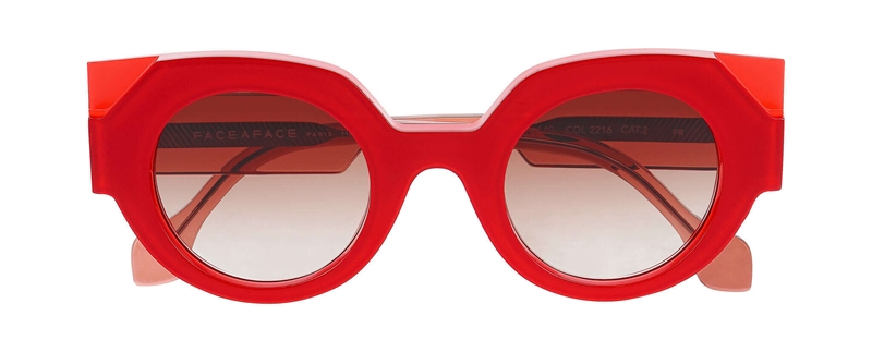 FaceAFace SCREEN 1 Solbrille (Form: Panto - Farve: Rød)