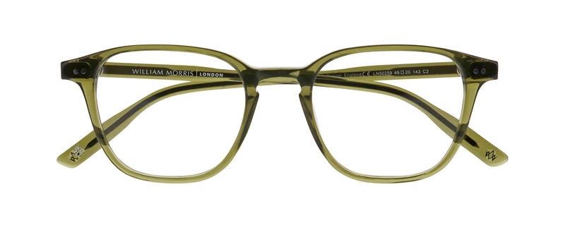 WilliamMorris 50259 Brillestel (Form: Firkantet - Farve: Grøn)