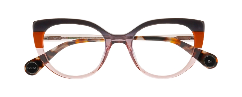 WooW SHINE ON 1 Brillestel (Form: Cat Eye - Farve: Grå)
