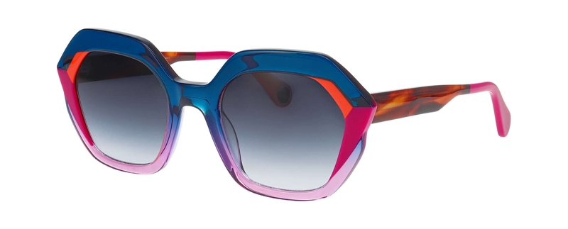 WooW SUPER ACE 2 Solbrille (Form: Firkantet - Farve: Blå)