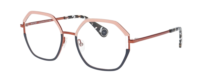 WooW GAME ON 3 Brillestel (Form: Firkantet - Farve: Pink)