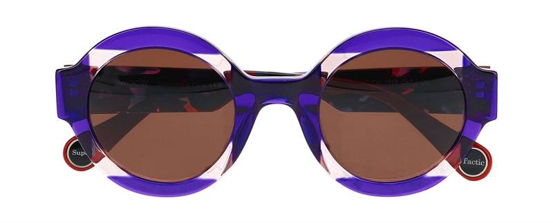 WooW SUPER TACTIC 1 Solbrille (Form: Rund - Farve: Lilla)