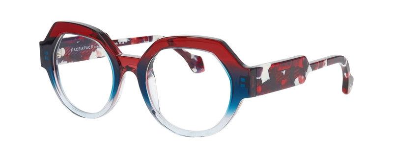 FaceAFace TIES 2 Brillestel (Form: Firkantet - Farve: Rød)