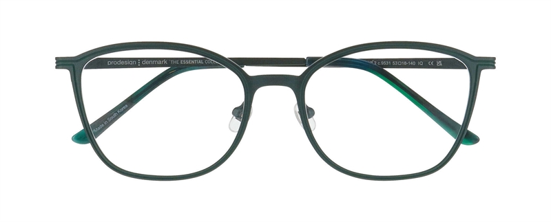 ProDesign LINED 2 Brillestel (Form: Summerbird - Farve: Grøn)