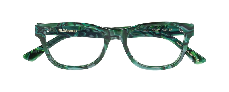 Kilsgaard ACETATE 24 Brillestel (Form: Firkantet - Farve: Grøn)