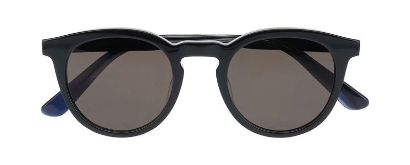 Nifties NI9886 Solbrille (Form: Panto - Farve: Sort)