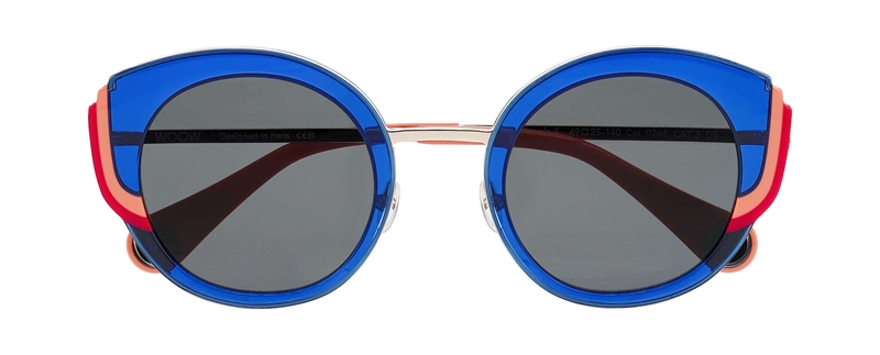 WooW SUPER LUCK 1 Solbrille (Form: Rund - Farve: Blå)