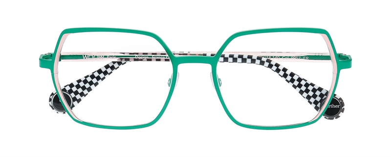 WooW GO FURTHER 2 Brillestel (Form: Firkantet - Farve: Grøn)