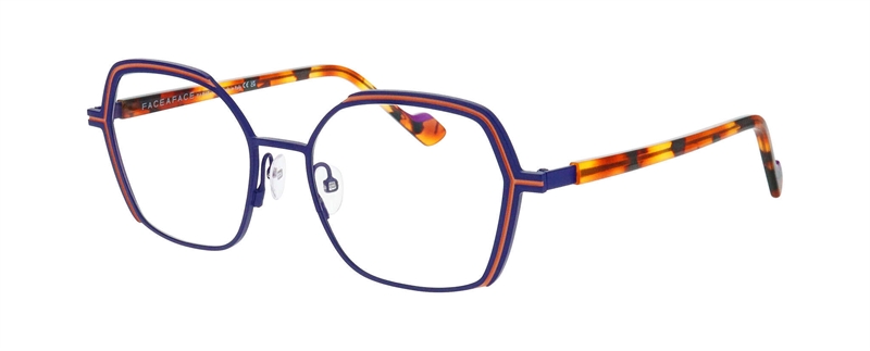 FaceAFace REEDS 3 Brillestel (Form: Firkantet - Farve: Blå)