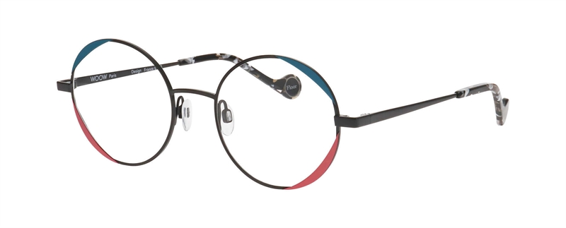 WooW DANCE FLOOR 1 Brillestel (Form: Rund - Farve: Sort)