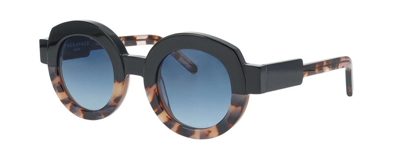 FaceAFace INFLATE 1 Solbrille (Form: Rund - Farve: Sort)