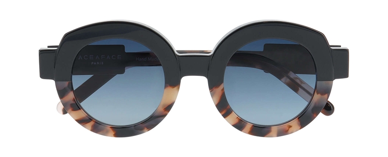 FaceAFace INFLATE 1 Solbrille (Form: Rund - Farve: Sort)