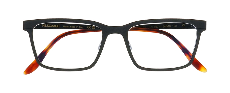 Kilsgaard ALUMINUM 19 Brillestel (Form: Firkantet - Farve: Sort)