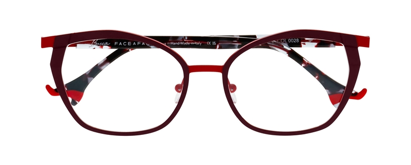 FaceAFace BOCCA COCTO 3 Brillestel (Form: Rund - Farve: Rød)