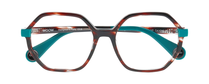 WooW GYM TONIC 1 Brillestel (Form: Firkantet - Farve: Rød)