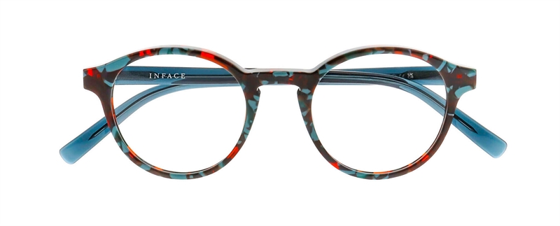 Inface CLEVER Brillestel (Form: Panto - Farve: Blå)