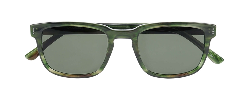 ProDesign HAZE 1 S Solbrille (Form: Firkantet - Farve: Grøn)
