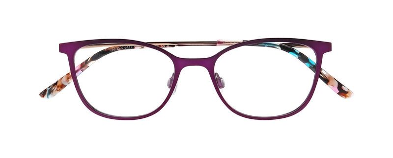 Nifties NI8527 Brillestel (Form: Cat Eye - Farve: Lilla)