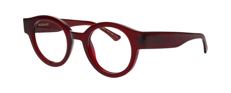 Kilsgaard ACETATE 19 Brillestel (Form: Rund - Farve: Rød)