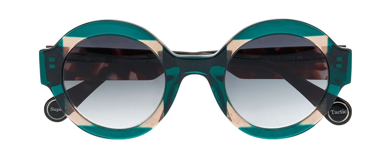 WooW SUPER TACTIC 1 Solbrille (Form: Rund - Farve: Grøn)