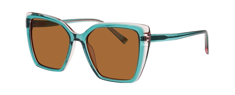 WilliamMorris 10076 Solbrille (Form: Firkantet - Farve: Blå)