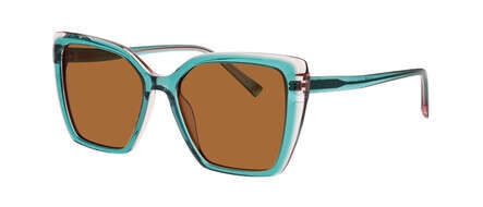 WilliamMorris 10076 Solbrille (Form: Firkantet - Farve: Blå)