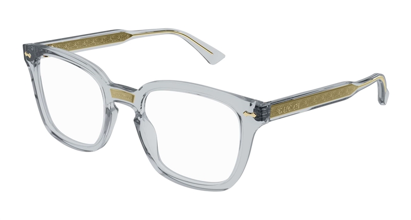 Gucci GG0184O-005 Brillestel (Form: Pilot - Farve: Grå)