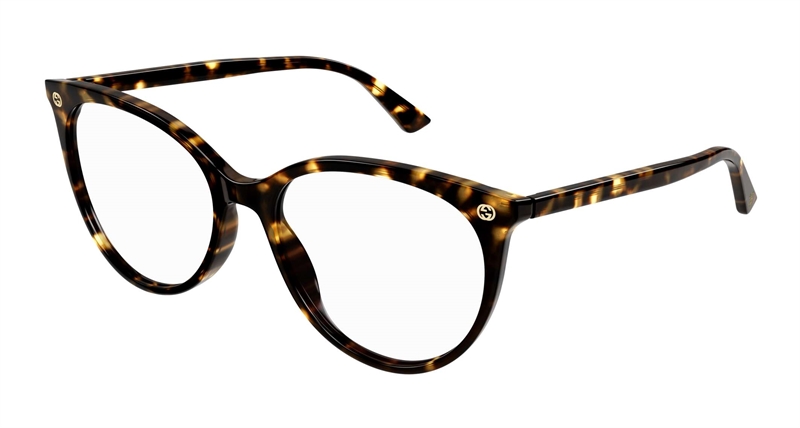 Gucci GG0093O-002 Brillestel (Form: Rund - Farve: Havana)