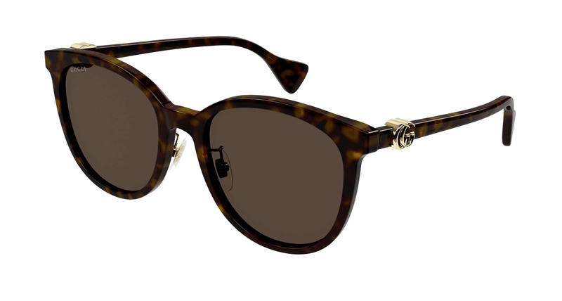 Gucci GG1180SK-004 Solbrille (Form: Rund - Farve: Havana)