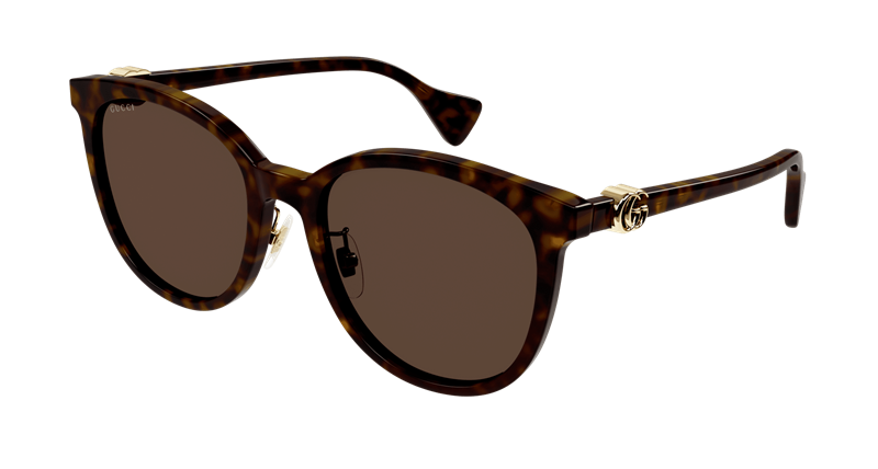 Gucci GG1180SK-004 Solbrille (Form: Rund - Farve: Havana)