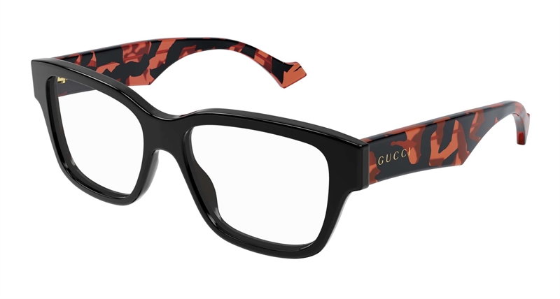 Gucci GG1428O-006 Brillestel (Form: Pilot - Farve: Sort)