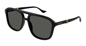 Gucci GG1494S-001 Solbrille (Form: Pilot - Farve: Sort)