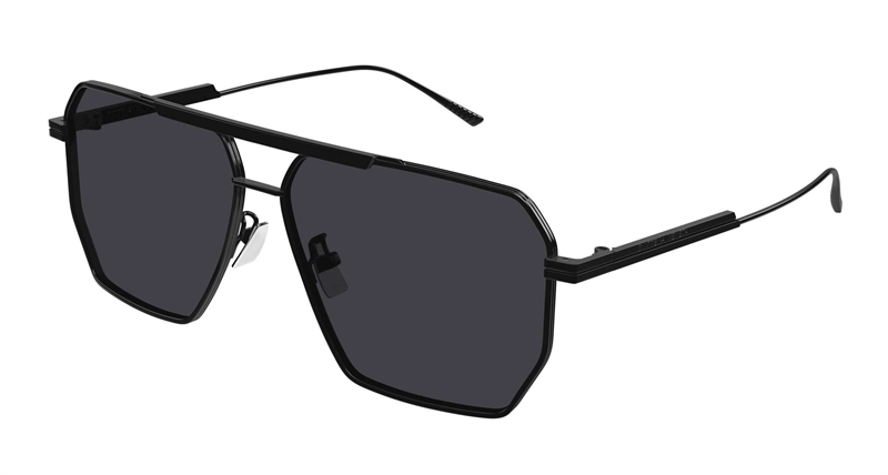 Bottega Veneta BV1012S-001 Solbrille (Form: Pilot - Farve: Sort)