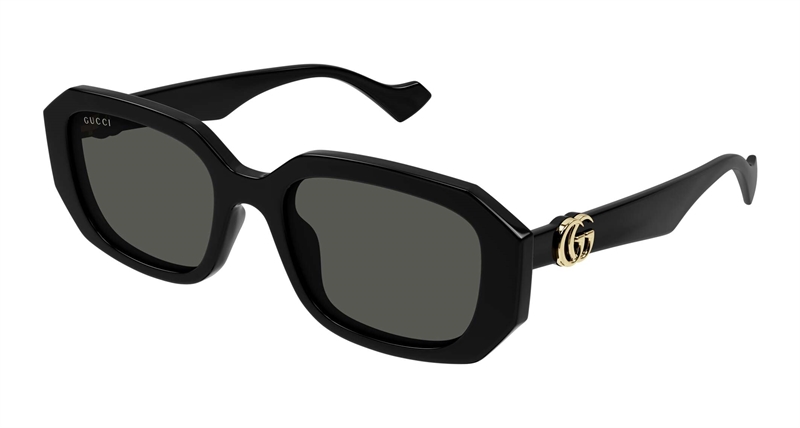 Gucci GG1535S-001 Solbrille (Form: Pilot - Farve: Sort)