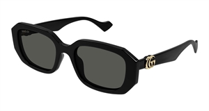 Gucci GG1535S-001 Solbrille (Form: Pilot - Farve: Sort)