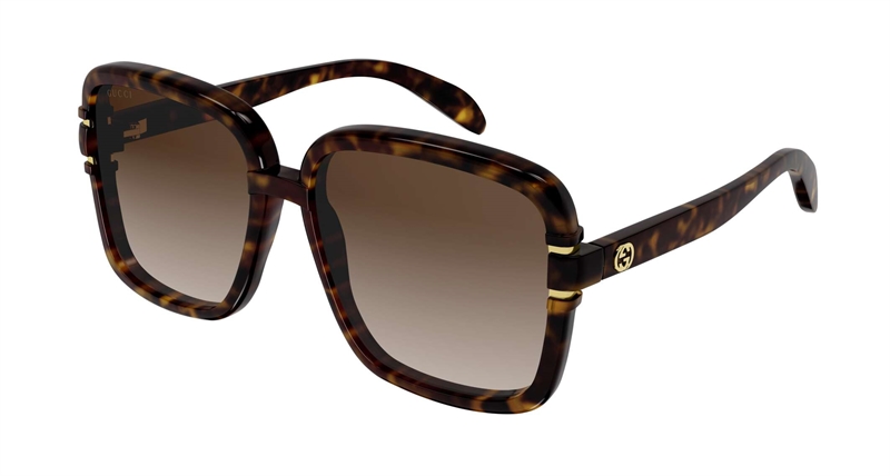 Gucci GG1066S Solbrille (Form: Summerbird - Farve: Havana)