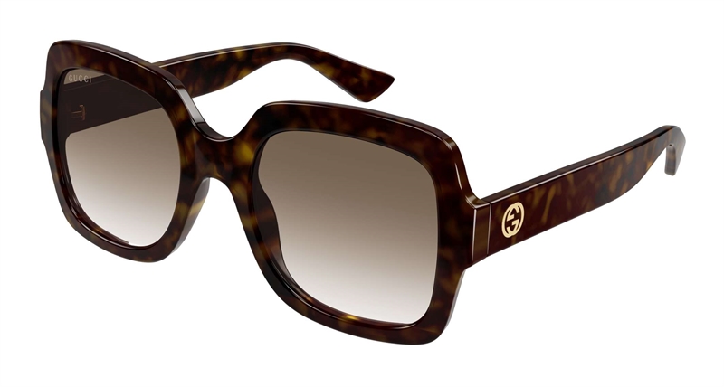 Gucci GG1337S Solbrille (Form: Pilot - Farve: Havana)