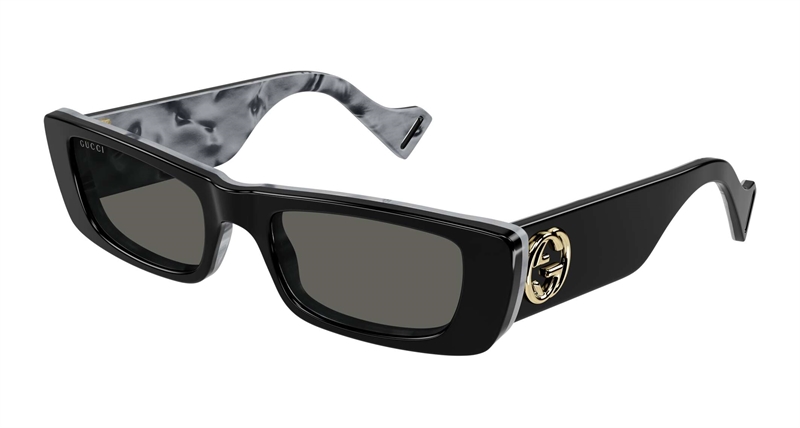 Gucci GG0516S-001 Solbrille (Form: Pilot - Farve: Sort)