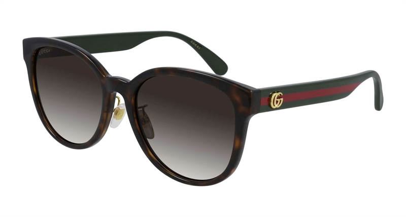 Gucci GG0854SK-003 Solbrille (Form: Cat Eye - Farve: Havana)