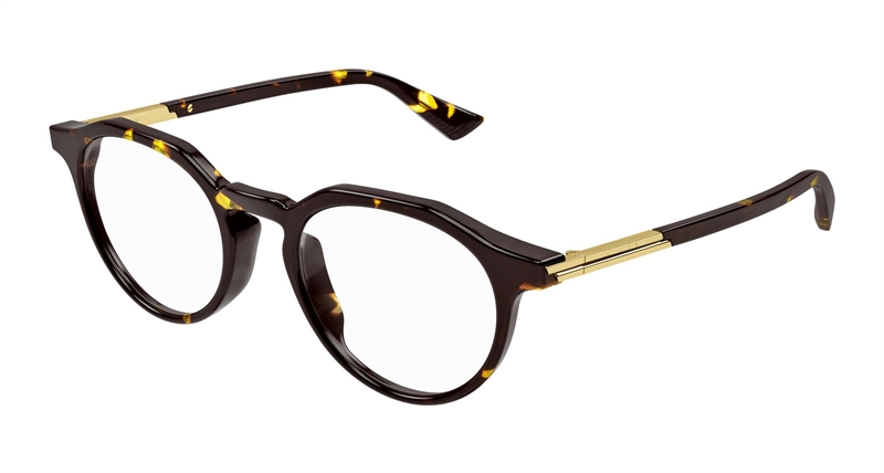 Bottega Veneta BV1263O-001 Brillestel (Form: Rund - Farve: Sort)