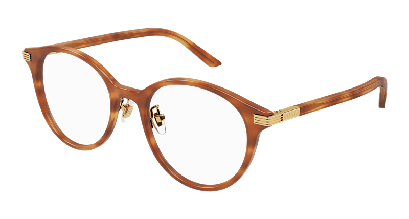 Gucci GG1454OK Brillestel (Form: Rund - Farve: Havana)