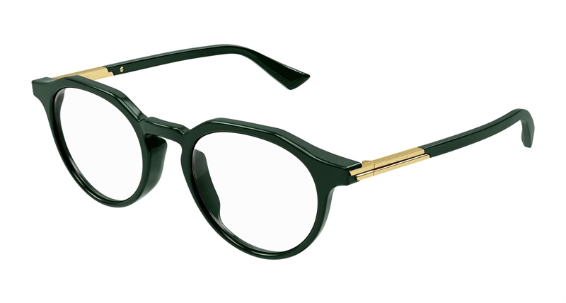 Bottega Veneta BV1263O-004 Brillestel (Form: Rund - Farve: Grøn)