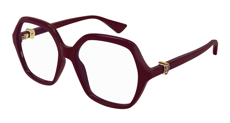 Cartier CT0492O-003 Brillestel (Form: Pilot - Farve: Rød)